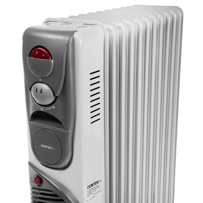 Обогреватель Centek CT-6204-11, масляный, 2900Вт, 11 секций, 25м², ТУРБО-вентилятор, 3режима Обогреватель Centek CT-6204-11, масляный, 2900Вт, 11 секций, 25м², ТУРБО-вентилятор, 3режима
