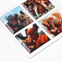 Объемные 3D стикеры на телефон &laquo;Супергерои&raquo;, 4 шт, 3 &times; 3 см