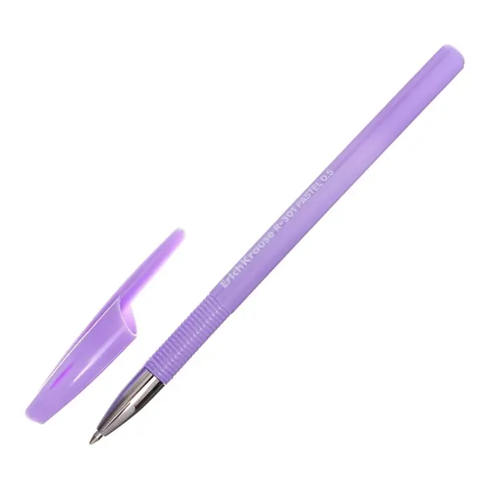 Ручка гелевая ErichKrause R-301 Gel Stick Pastel узел 0.5 мм, чернила синие, длина непрерывной линии 600 м