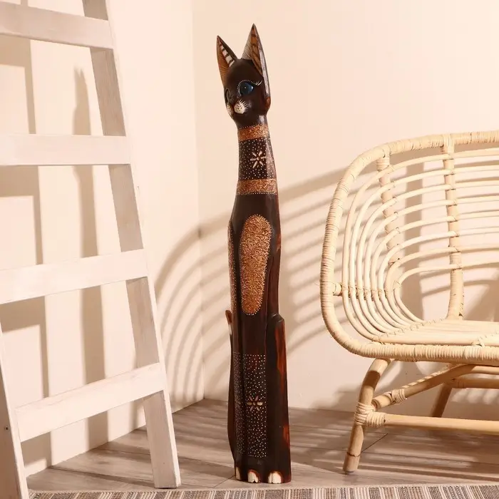 Сувенир дерево "Кошка ажурная. Восточная сказка" 100х18х6,5 см