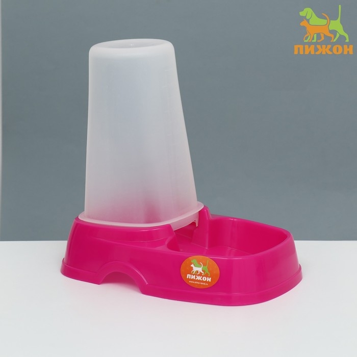 Автопоилка/автокормушка с мерным делением, 1,3 л, фуксия Автопоилка/автокормушка с мерным делением, 1,3 л, фуксия