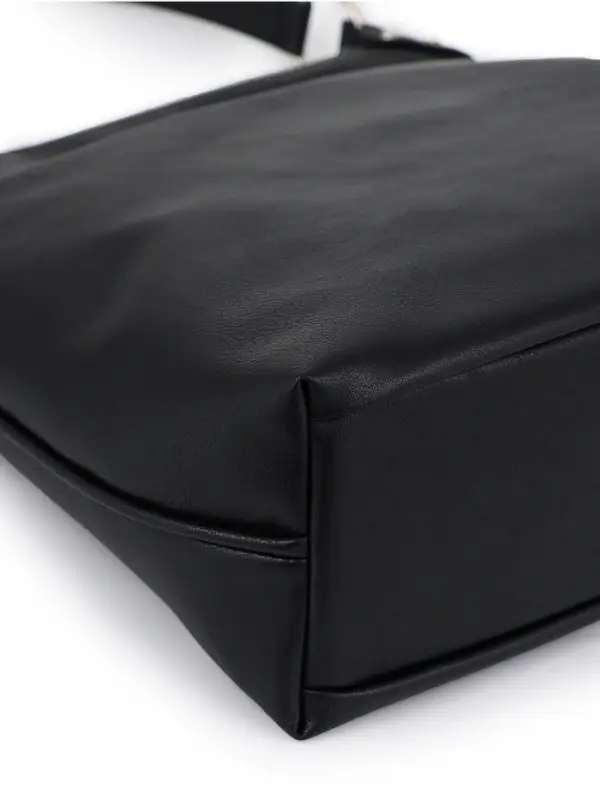 Сумка - мешок женская TEXTURA, на молнии, 32&times;11&times;32 см, чёрная