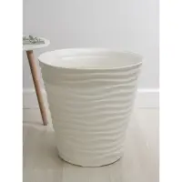 Кашпо для цветов &laquo;Дюна&raquo;, 50 л, d=45 см, h=45 см, пластиковое, белое