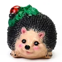 Садовая фигура из гипса &laquo;Ёж с божьей коровкой&raquo;, 24&times;17&times;17 см