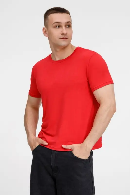 Футболка унисекс Senti, красная, размер S Футболка унисекс Senti, красная, размер S