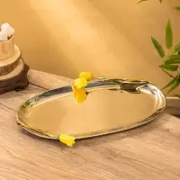 Поднос "Тюльпаны" 41х28х5 см, нержавеющая сталь Поднос "Тюльпаны" 41х28х5 см, нержавеющая сталь