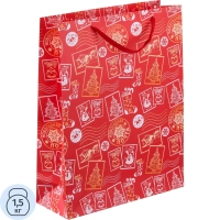 Пакет подарочный вертикальный 'НГ почта', L 31x40x11,5см 10348938 НГ
