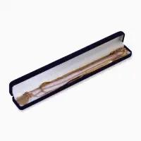 Футляр бархатный под браслет, цепочку, часы &laquo;Пенал&raquo;, 23.5&times;3 см, синий