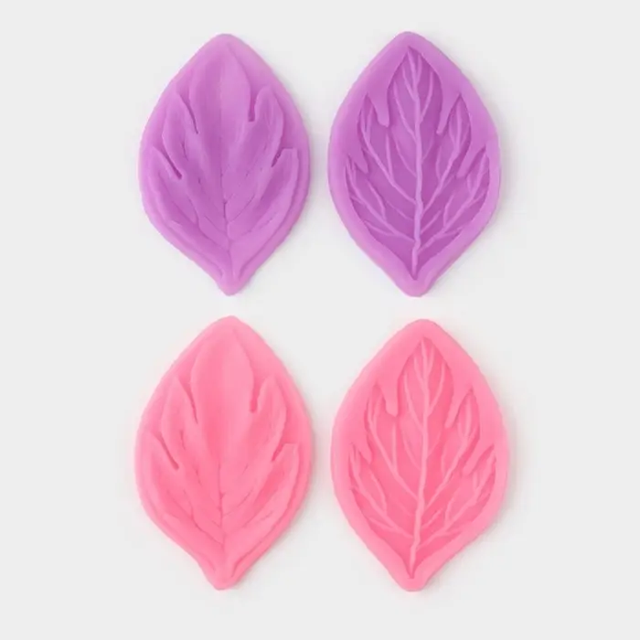 Молд кондитерский &laquo;Листва&raquo;, силикон, 2 части, 7&times;4.5 см, МИКС