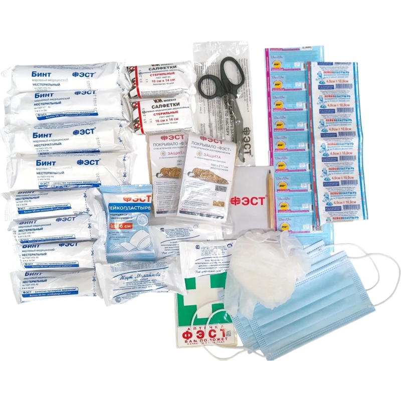Аптечка первой помощи работникам пр.№262н, гриппер-пакет ФЭСТ&nbsp;