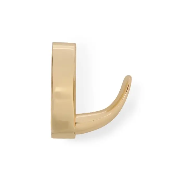 Крючок мебельный CAPPIO SEA, однорожковый, цинк, цвет золото