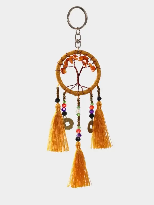 Брелок ловец снов Брелок ловец снов "Древо" 19 см, цв. бежевый