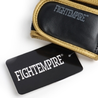 Перчатки для ММА боевые FIGHT EMPIRE, GOLD, чёрно-жёлтые, размер L