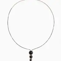 Кулон на цепочке &laquo;Оклахома&raquo;, L=85.5 см, серый в золоте