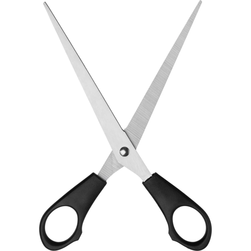 Ножницы Выбор есть 180 мм с пластиковыми ручками, цвет черный