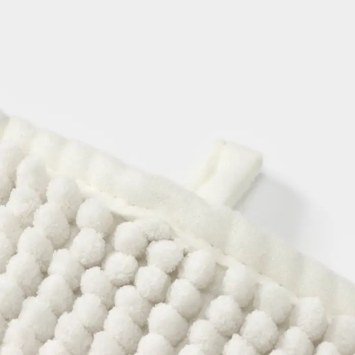 Коврик для дома LaDо́m, букли, плотность 1000 г, 50&times;80 см, белый