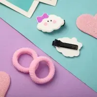 Набор для волос "Ариадна" (2 резинки, 2 зажима) облачко Набор для волос "Ариадна" (2 резинки, 2 зажима) облачко