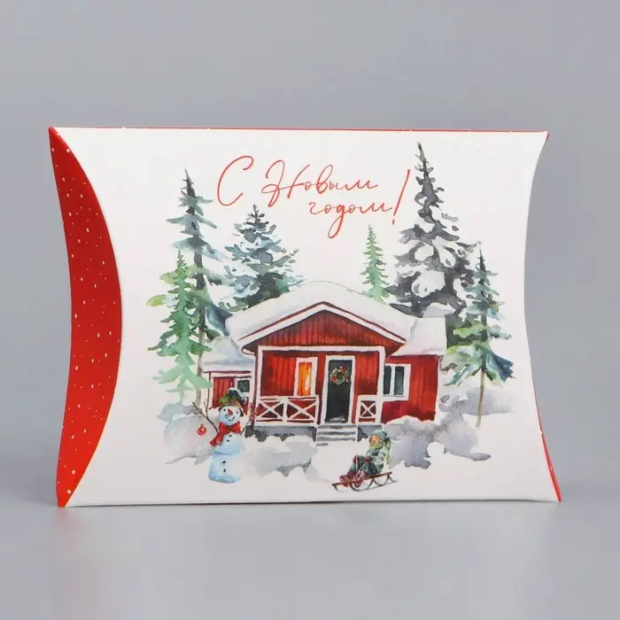 Коробка новогодняя складная фигурная «Поздравляю с Новым годом!», 26 х 19 х 4 см