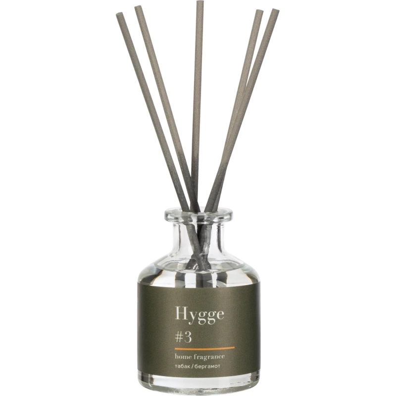Аромадиффузор с палочками Hygge #3 Табак и Бергамот 50 мл АР 100-016