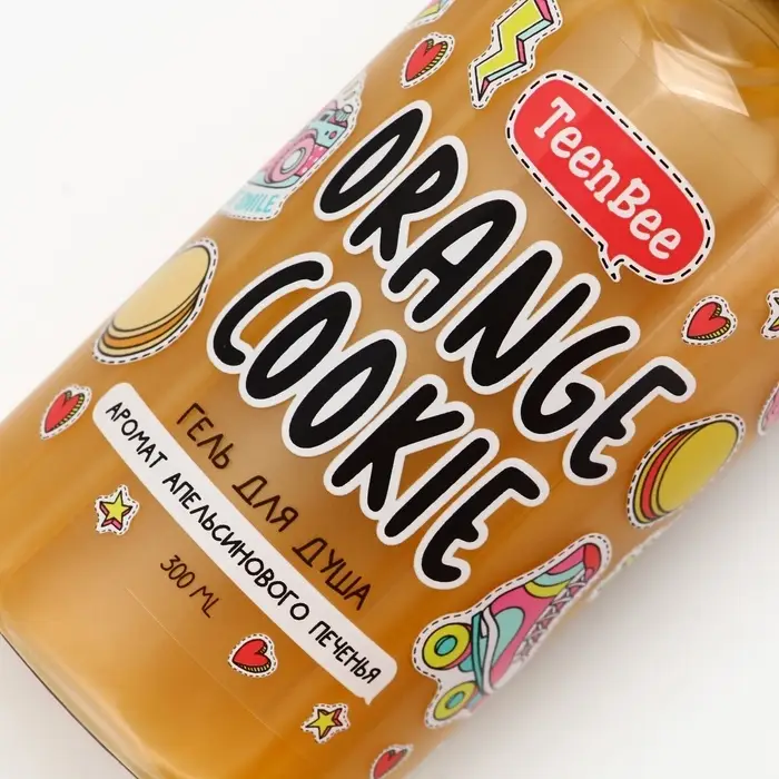 Гель для душа женский, 300 мл, аромат апельсинового печенья, TeenBee