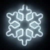 Светодиодная фигура &laquo;Снежинка&raquo; 30 см, пластик, 220 В, свечение белое