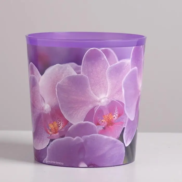 Кашпо для цветов «Орхидея», 1,6 л, 14 х 14 см Кашпо для цветов «Орхидея», 1,6 л, 14 х 14 см