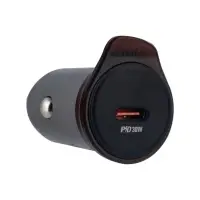 Переходник автомобильного зарядного устройства на Type-C PD30W NZ16 HOCO серый