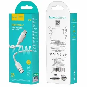 Кабель X96 HOCO USB на Type-C 1M 3A 27W белый