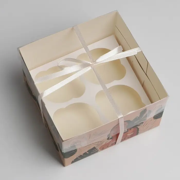 Коробка для капкейка, кондитерская упаковка, 4 ячейки, «Дикая», 16 х 16 х 10 см Коробка для капкейка, кондитерская упаковка, 4 ячейки, «Дикая», 16 х 16 х 10 см