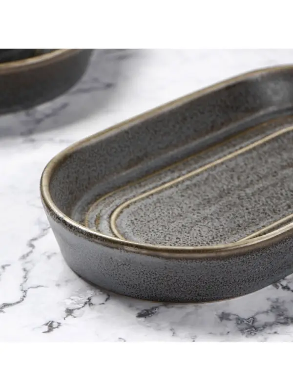 Блюдо Magistro Urban, 260 мл, 18&times;9.8&times;2.5 см, овальное, фарфор, серый