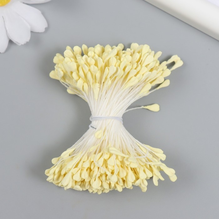 Тычинки для цветов Тычинки для цветов "Светло-жёлтый" набор 360 шт длина 6 см