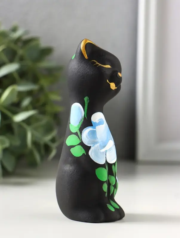 Набор фигурок 2 шт. керамика &laquo;Love - коты&raquo;, 11 см, чёрный, МИКС