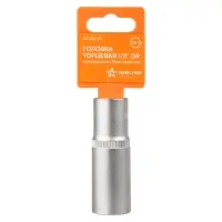 Головка торцевая 1/2"DR шестигранная 19мм, L=78мм пласт.подвес