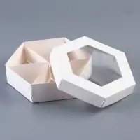 Менажница белая, 18.5×18.5×5.5 см