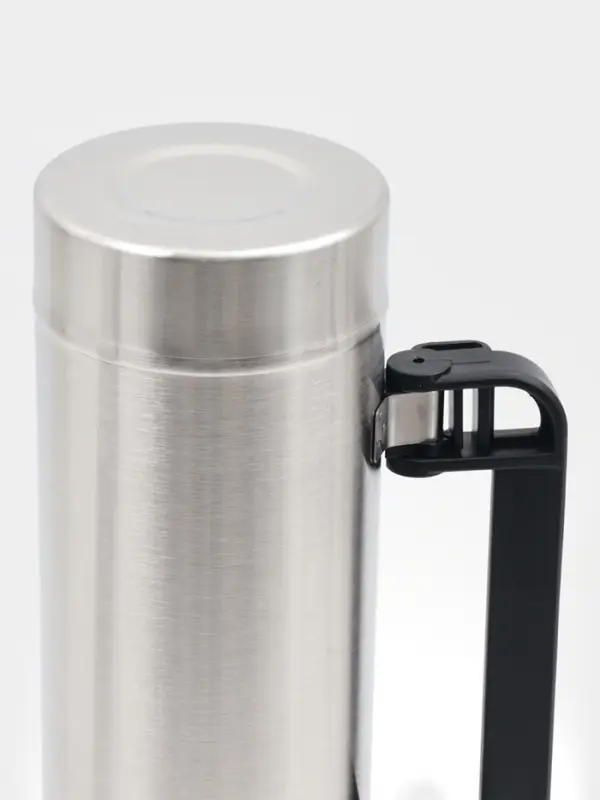 Термос Мастер К &laquo;Движение&raquo;, 1.2 л, с кружкой, сохраняет тепло 18 ч, 36&times;11 см, нержавеющая сталь, серебристый