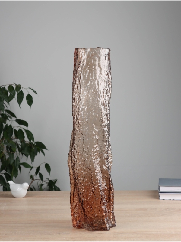 Ваза стекло напольная  Ваза стекло напольная "Кимберли" 50х10,5 см, коричневый