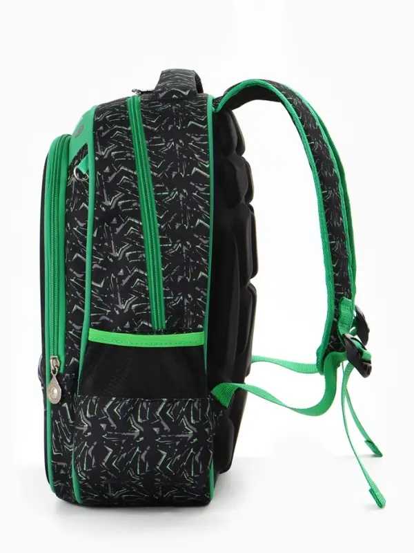 Рюкзак школьный для мальчика, эргономичная спинка, с пеналом, 30&times;12&times;36 см, чёрный