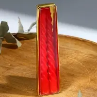 Свечи витые, 1.5&times;15 см, 2 шт., красный