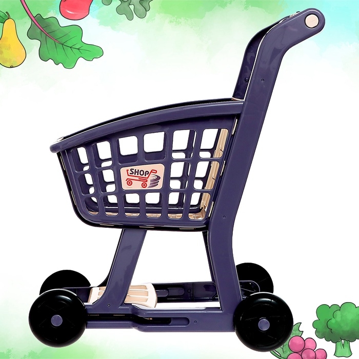 Продуктовая тележка «Шоппинг» с продуктами, 41 предметов Продуктовая тележка «Шоппинг» с продуктами, 41 предметов
