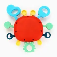 Игрушка тянучка Крошка Я &laquo;Крабик&raquo; развивающая, сенсорная, красная