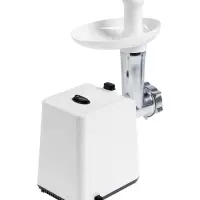 Мясорубка HomeStar STM-2039, 2000 Вт, 1.5 кг/мин, 2 диска, реверс, белая