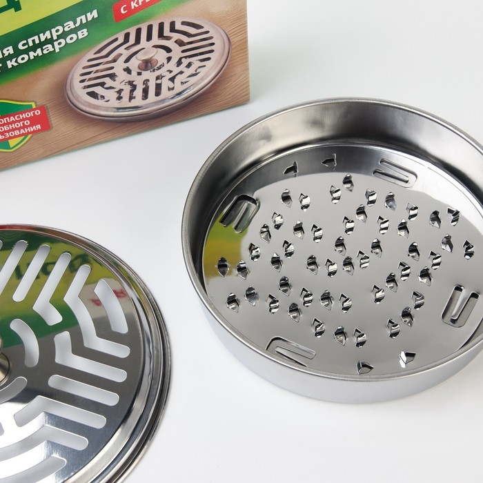 Подставка под спираль Argus, с крышкой в коробке, металл, 1 шт. Подставка под спираль Argus, с крышкой в коробке, металл, 1 шт.