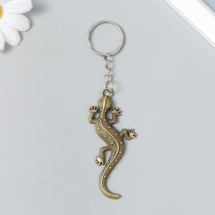 Брелок металл "Ящерица" 7,5х3,5 см