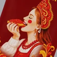 Конверт для денег &laquo;На хлеб с маслом и икрой!&raquo;, царевна, 16.5&times;8 см