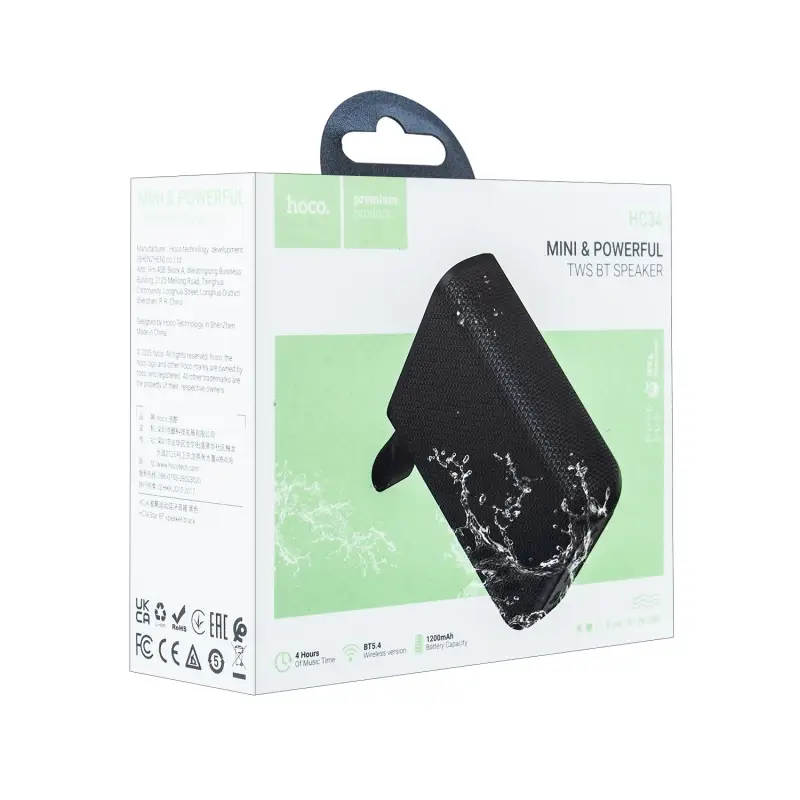 Портативная акустика Bluetooth HC34 HOCO черная