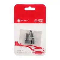 Колпачок на вентиль Torso, хром, набор 4 шт.