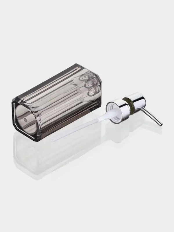 Набор для ванной &laquo;Кристалл&raquo;, 4 предмета, дозатор, 2 стакана, мыльница