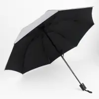 Зонт механический &laquo;Классика&raquo;, эпонж, 4 сложения, 8 спиц, R=48/55 см, d=96 см, МИКС