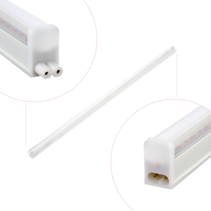 Фитосветильник светодиодный, 14 Вт, 872 мм, IP20, сине-красный спектр, фиолетовый, FITO-14W-Т5-N, «ЭРА» Фитосветильник светодиодный, 14 Вт, 872 мм, IP20, сине-красный спектр, фиолетовый, FITO-14W-Т5-N, «ЭРА»