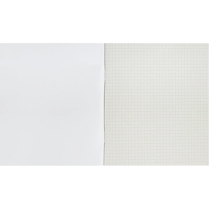 Тетрадь общая А5,96л,клет,скреп,обл.бумвинил,блок офсет-2 Синяя